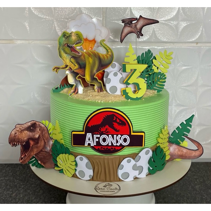 Topo de Bolo Jurassic Park - Comprar com Melhor Preço em Padaria
