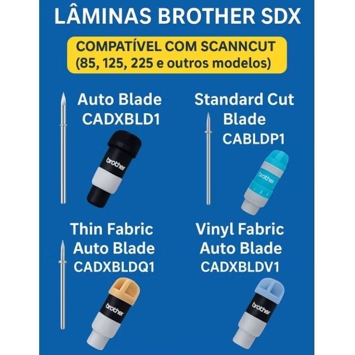 PROMOÇÃO LAMINA BROTHER SCANNCUT LAMINA CORTE AUTOMÁTICA + GRATIS ITEM ALEATÓRIO SDX85 SDX125 SDX225 CM650 CM550 CM300