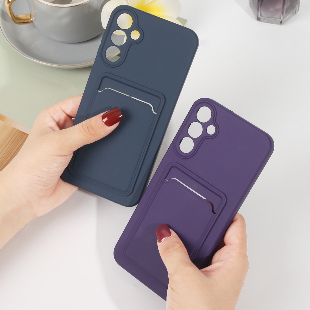 Capa Capinha de Celular Galaxy A21S A22 A23 A50 A50S A30S A52S A31 A32 com Porta Cartão Minimalista