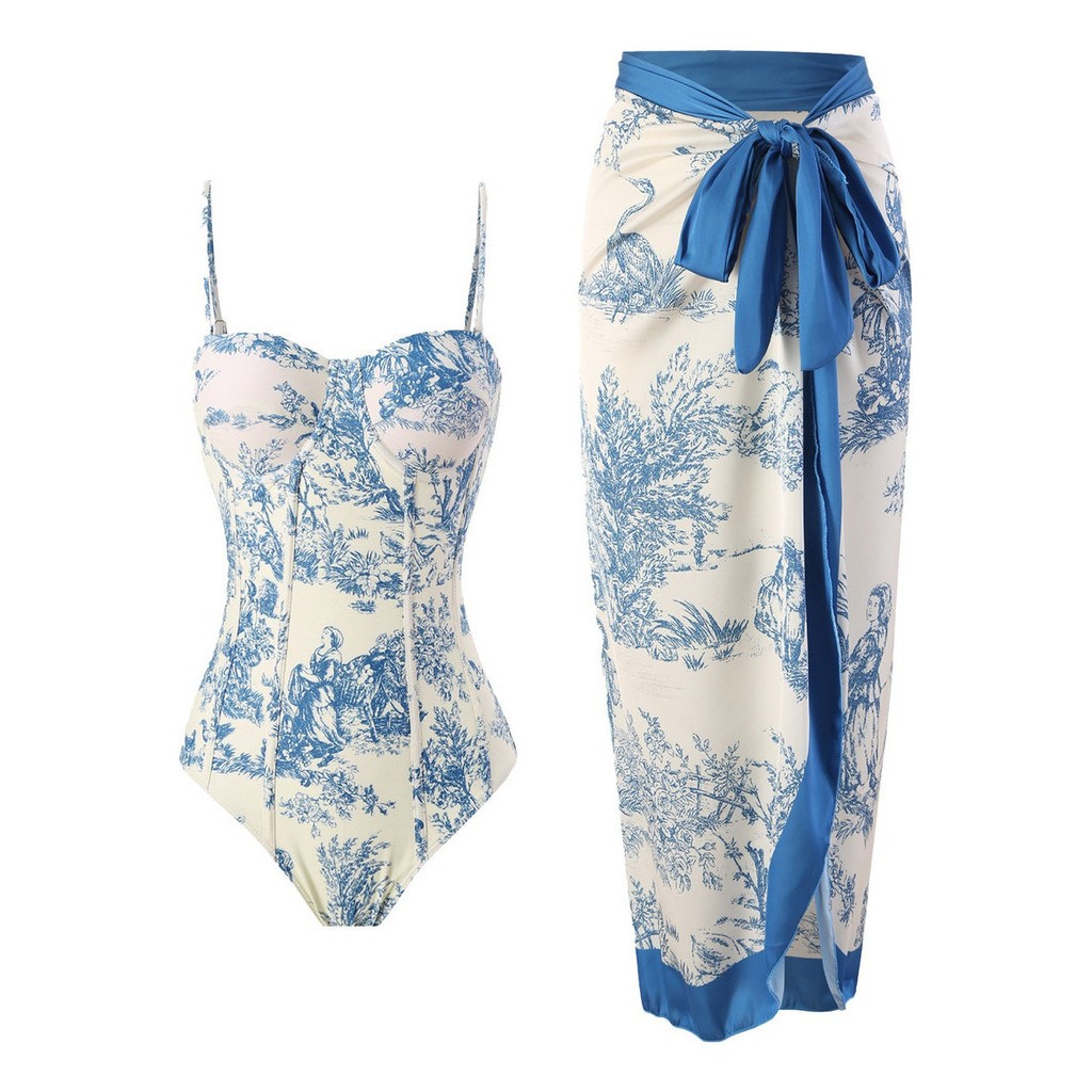 Conjunto Praia Feminino Maiô Natacao Biquíni Com Estampado Floral 2 Peças - QUALY em Oferta na Shopee
