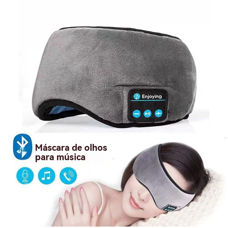 Imagem Máscara de Olhos Máscara de Sono Conforto Fones de Ouvido Bluetooth Máscara Facial Yoga, Meditação e Sono