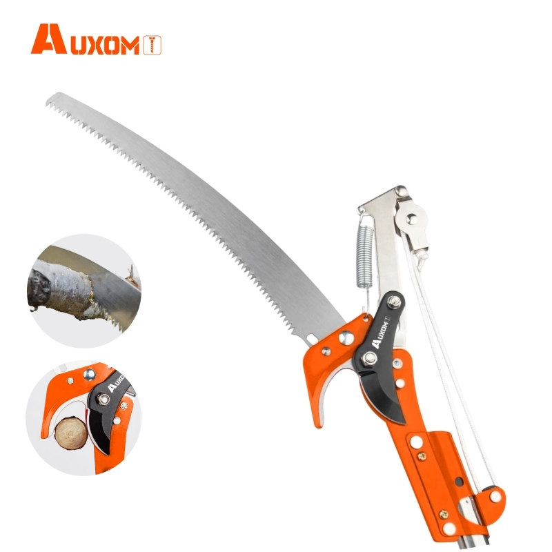 AUXOM Serrote Podador de Galhos Altos 2 em 1 – Profissional, Extensível e com Lâmina Afiada em Oferta na Shopee