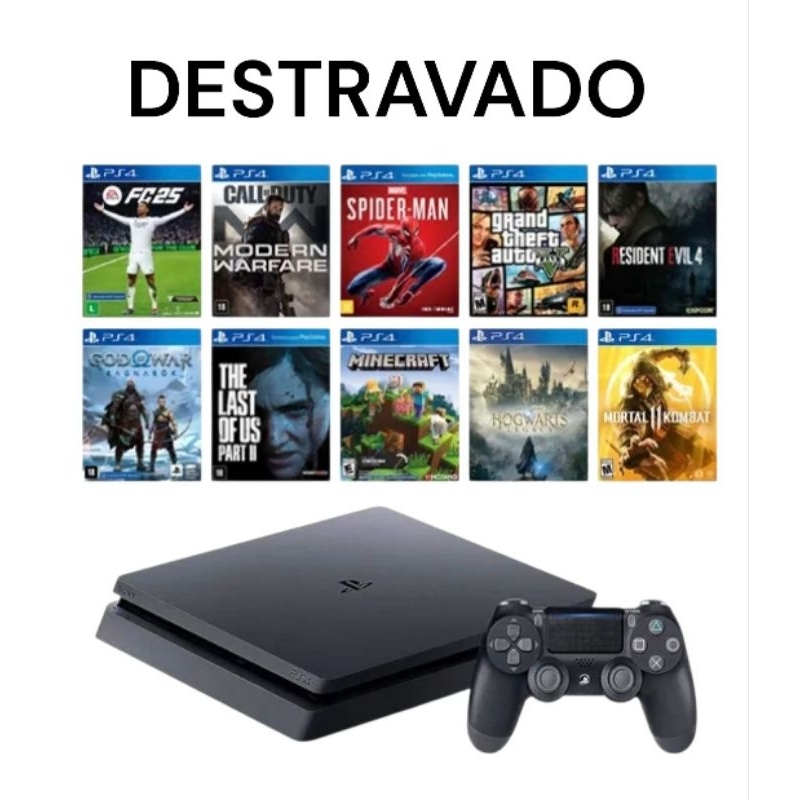 PLAYSTATION 4 1 TB DESTRAVADO