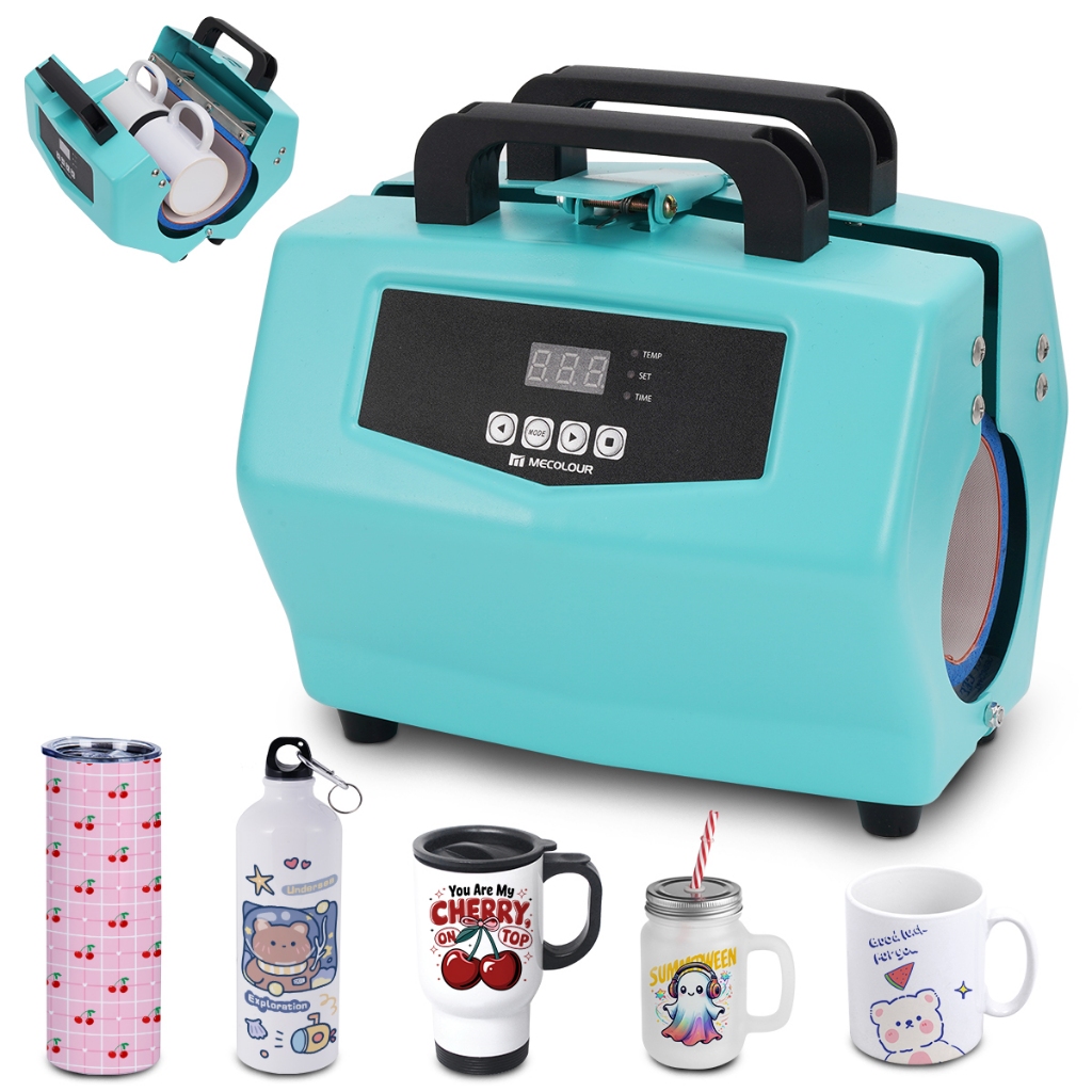 Prensa Térmica Canecas Sublimadora Transfer 20oz Portátil MECOLOUR em Oferta na Shopee