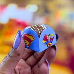 40~200 PORTA FORMINHA SUPERMAN GEEK FESTCOLOR (CHOCO)