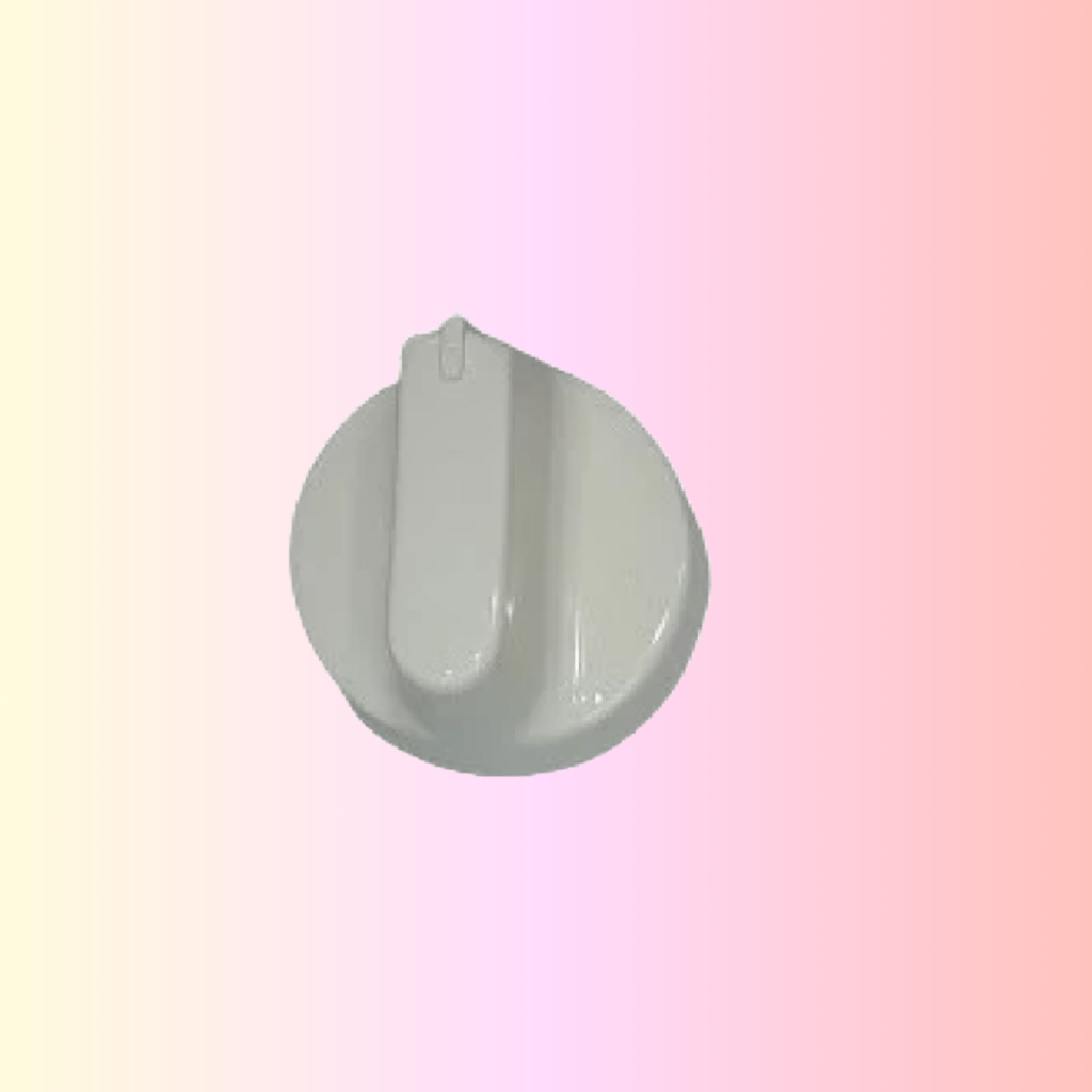 1 Botão Manípulo para Fogão Atlas Mônaco/Tropical Glass/Coliseum  Branco Rosa Maria