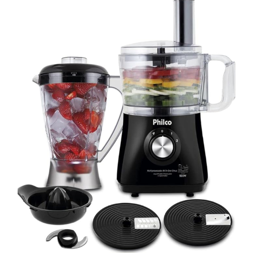 Multiprocessador de Alimentos Philco All In One Citrus Preto 220v: Onde Comprar | BuscaProdutos