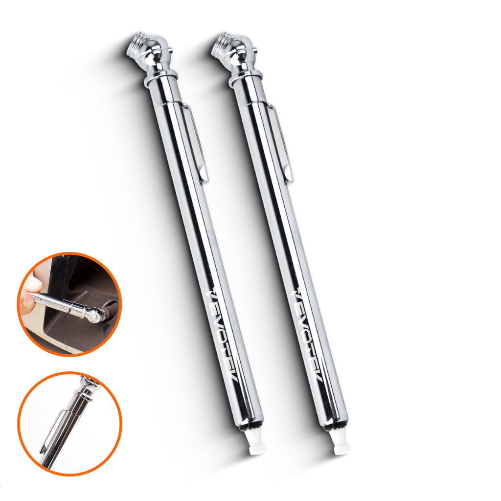 Calibrador de Pneu 50 libras Medidor de Pressão Tipo Caneta Compacto Para Carro Moto