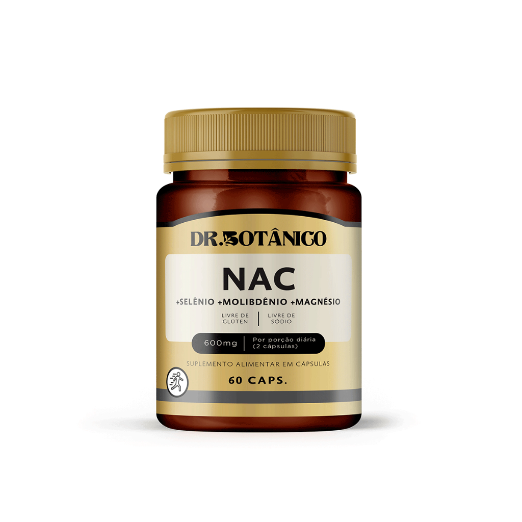 NAC (SELÊNIO + MOLIBDÊNIO) 600MG 60CAPS DR. BOTÂNICO em Oferta na Shopee