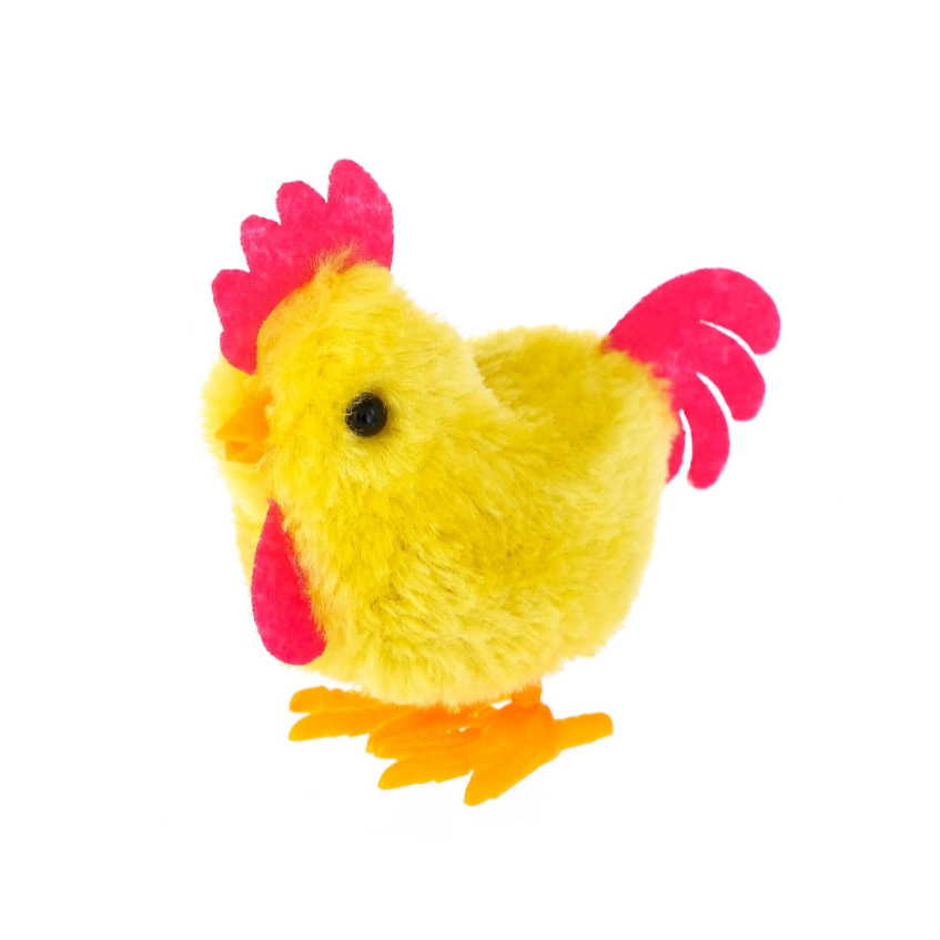 Brinquedo Kit com 15 Pintinhos Amarelinho Brinquedo de Pelúcia a Corda Infantil