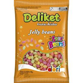 Balas Deliket Sabores Frutas Ácidas 700g Jelly Beans Dori Ideal Para Festas em Oferta na Shopee