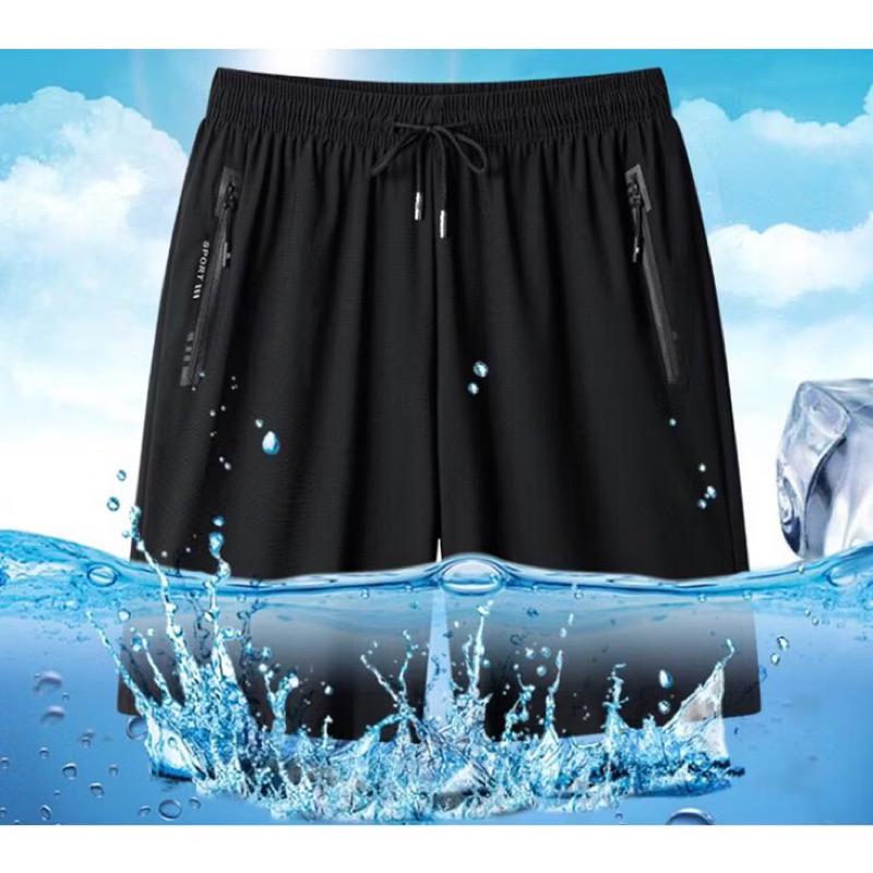 Short Masculino elastano Bermuda academia ou Praia 2 Bolsos Com Zíper Importar em Oferta na Shopee