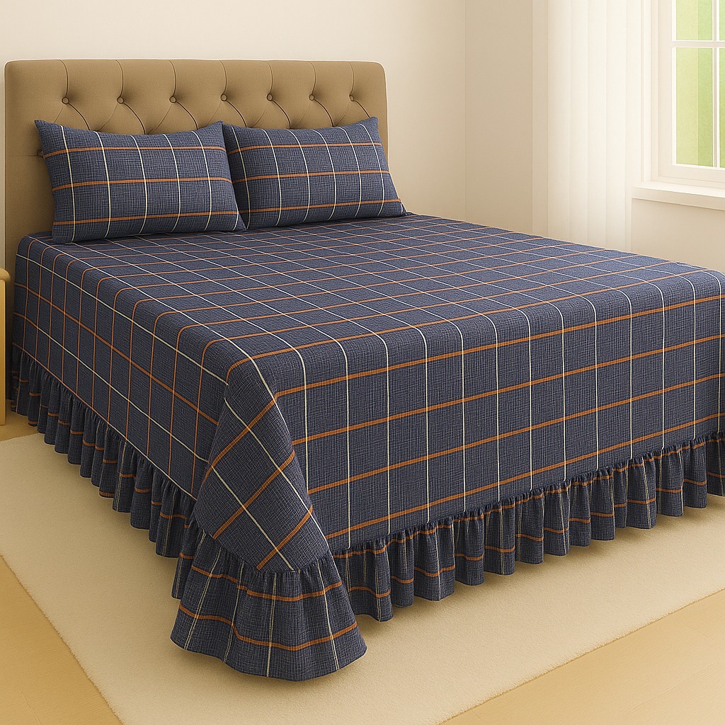 Colcha Cobre Leito Helena 3 Peças Tecido 400 Fios - Solteiro, Casal e Queen - LAURINHA DÉCOR em Oferta na Shopee