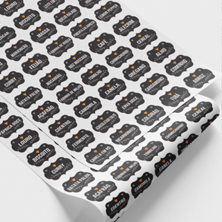 50 Etiquetas Adesivas para Potes de Mantimentos Organizadores de Temperos e Condimentos em Oferta na Shopee