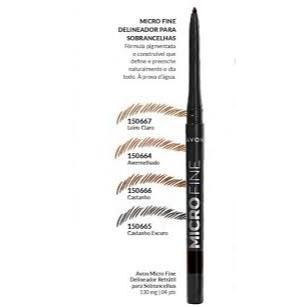 Avon Micro Fine Delineador Retrátil para Sobrancelhas . Ponta Ultra Fina, Fixação Natural & Duradoura
