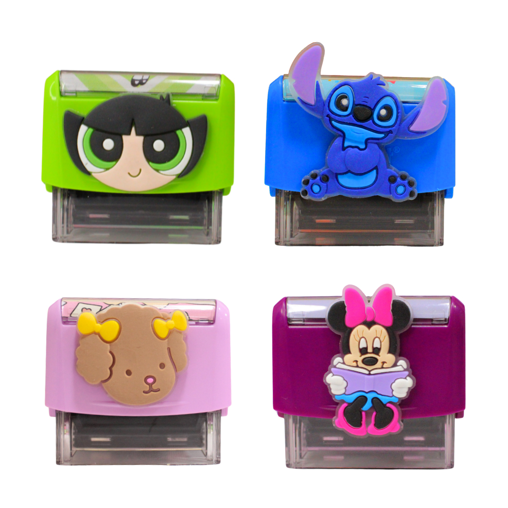 Carimbo Automático Com Personagens - Professor, Pediatria, Mãe