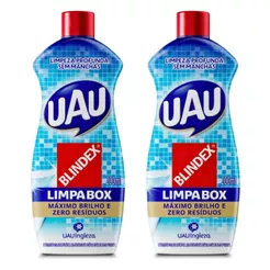 Kit 2un De Detergente Limpa Box Blindex Uau 200ml Cada