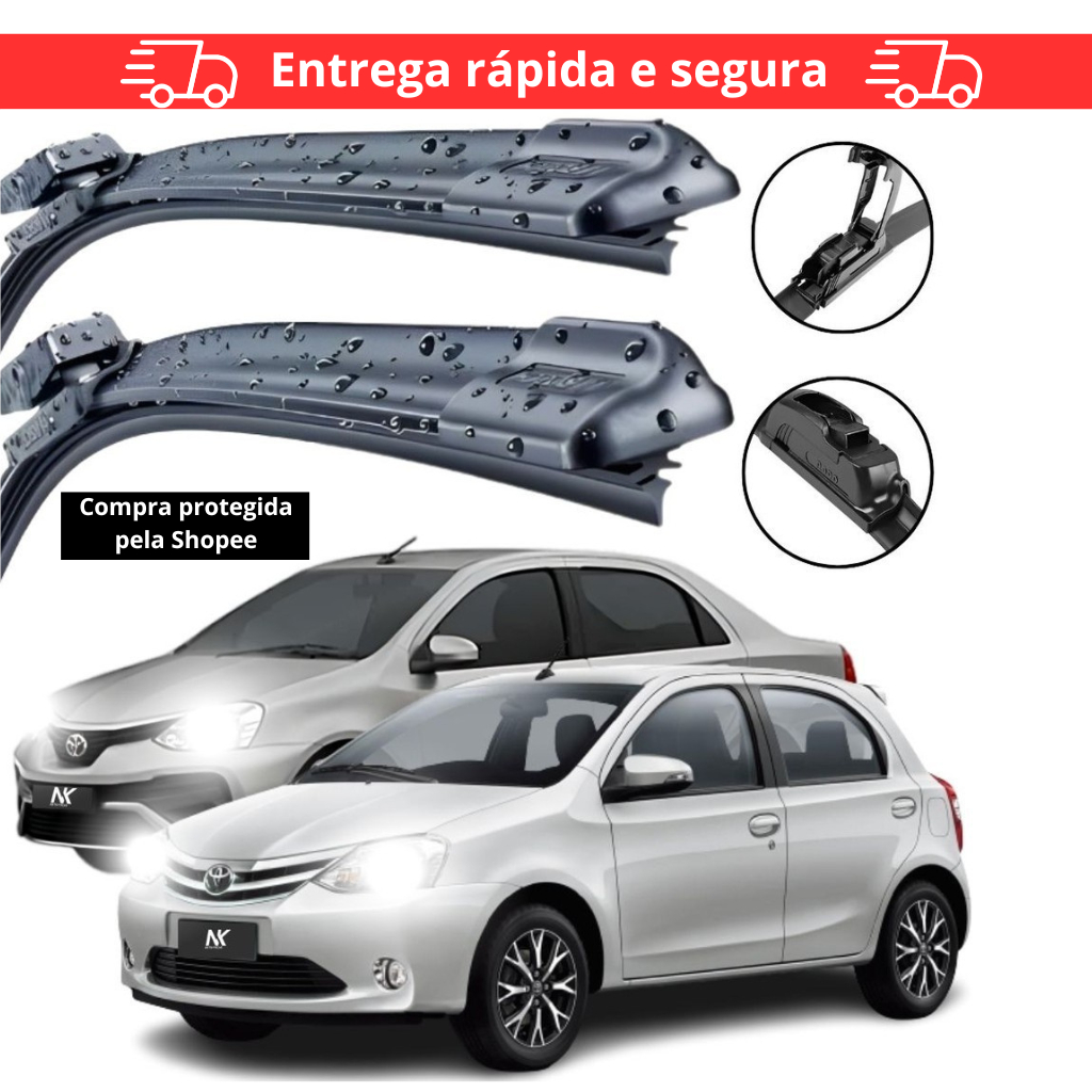 Palheta Limpador Parabrisa Dianteiro 26" Etios 2012 2013 2014 2015 2016 2017 2018 2019 2020 á 2022