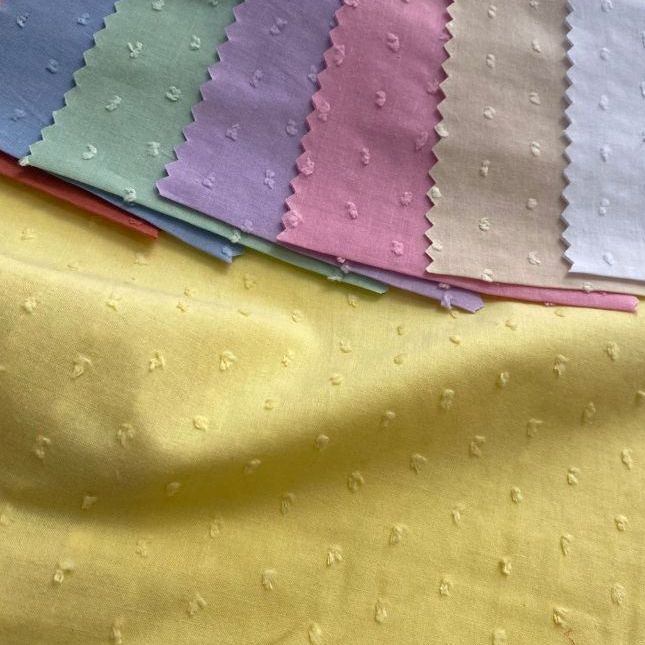 Tecido Cambraia de Algodão Poá (1m x 1,50m)tecido versátil e elegante, ideal para a confecção de camisas, vestidos. em Oferta na Shopee