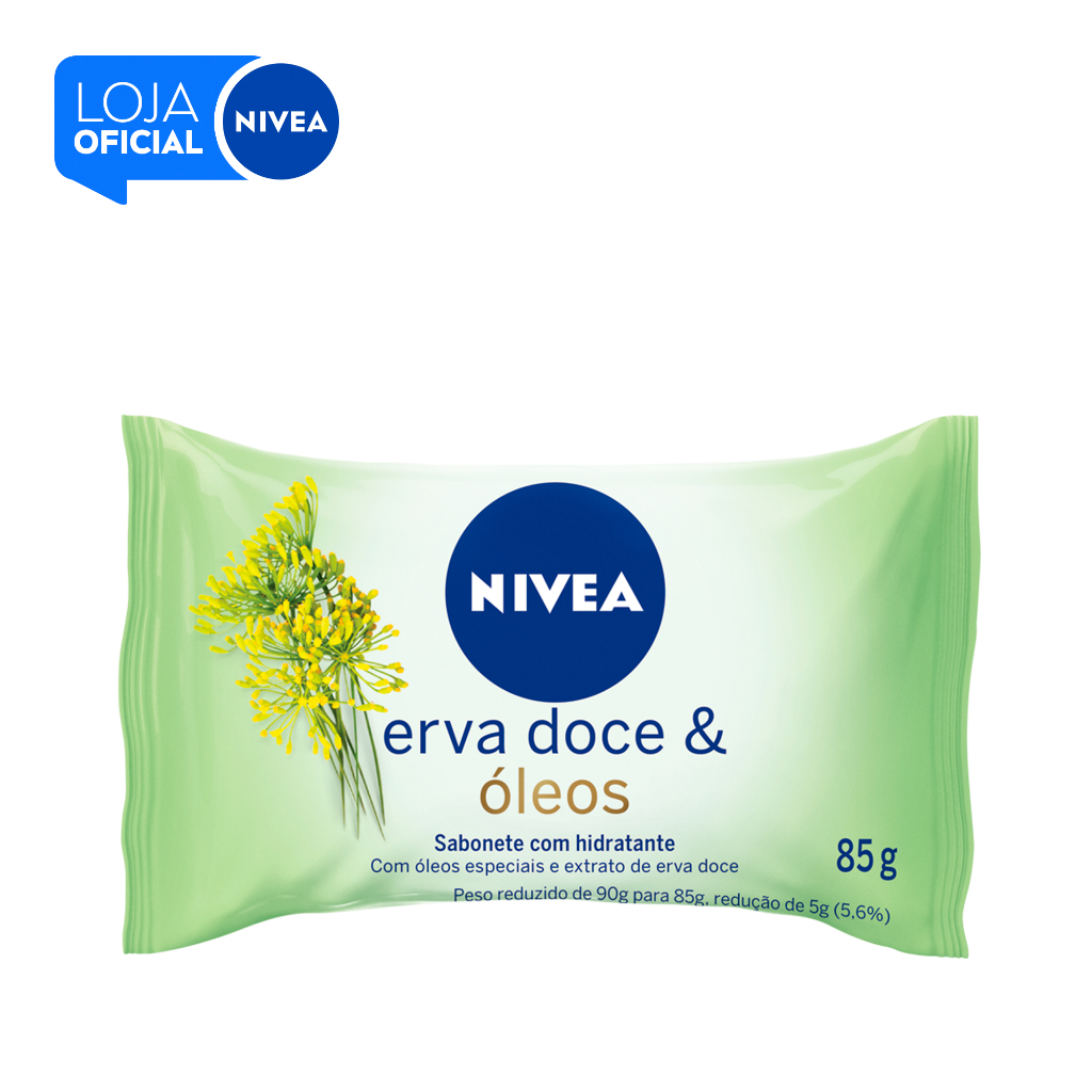 NIVEA Sabonete em Barra Erva Doce & Óleos 85g em Oferta na Shopee