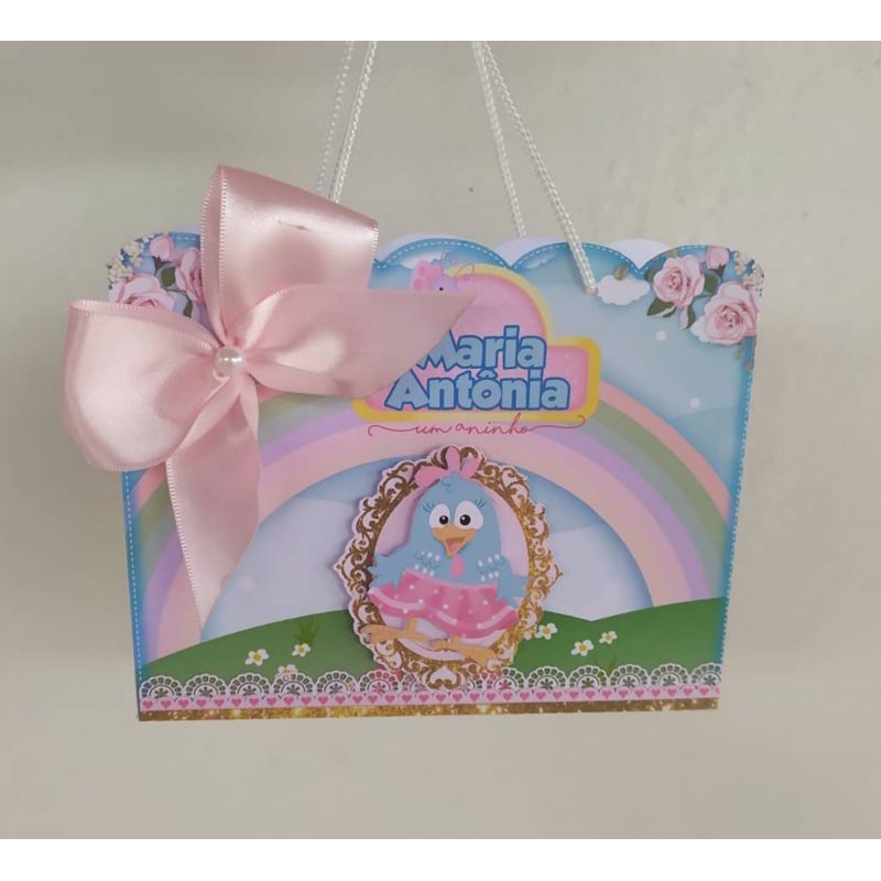 sacolinhas personalizadas galinha pintadinha/lembrancinhas,festa infantil/aniversário
