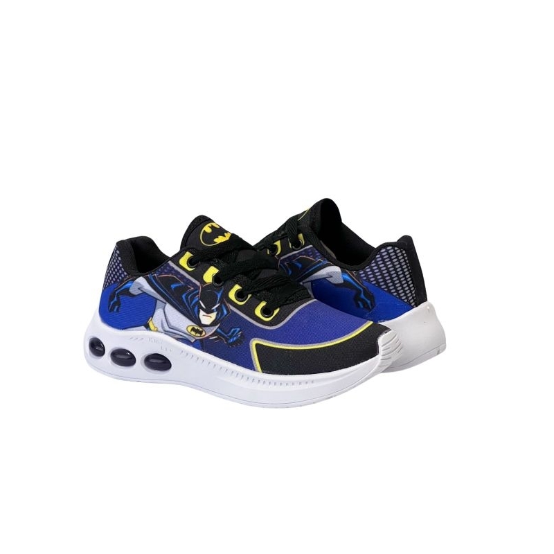 Tênis 3 Led Infantil menino Star casual Batman macio dia a dia menino confortavel escola festas lazer aniversario.