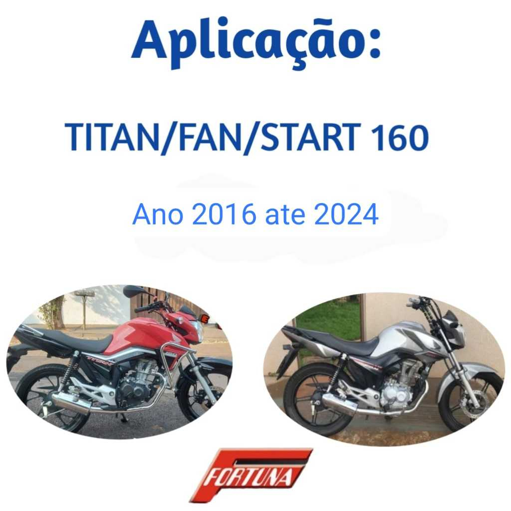 Escapamento Honda Titan 160/ Fan 160/ Start 160/ Mini Tri Fortuna F1 ano 2016 a 2024 · foto 2