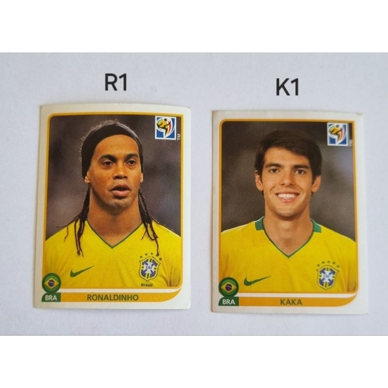 Ronaldinho Gaucho e Kaká - figurinhas da Copa 2010 - Valor Unitario