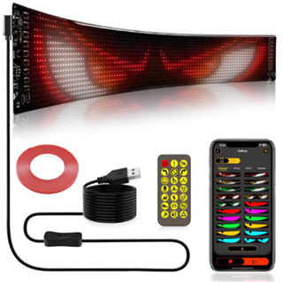 Painel de Led Olhos Com Display Led Flexível Programável Dobrável Controle Para Carro Caminhão Loja Prova d'água em Oferta na Shopee
