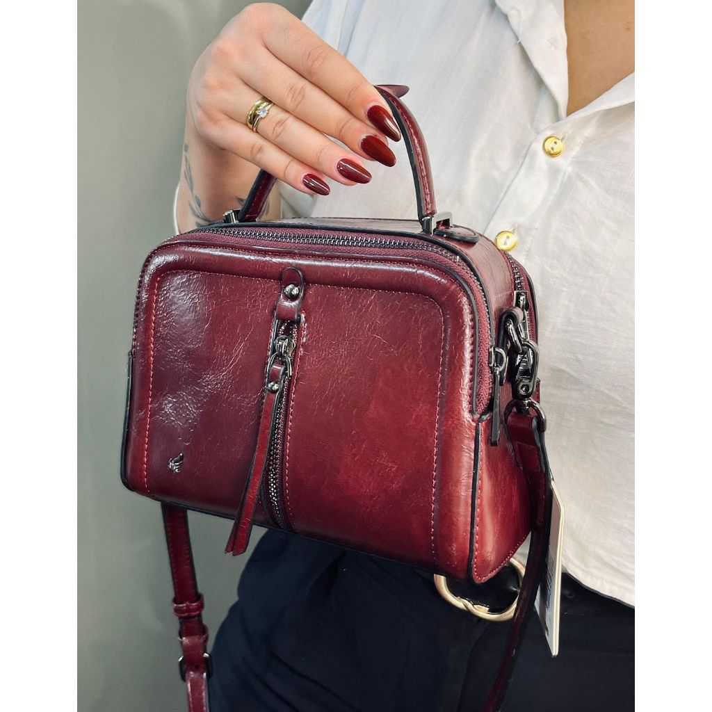 Bolsa Feminina Golden Fenix Média Alça de Mão e Transversal Elegante Casual