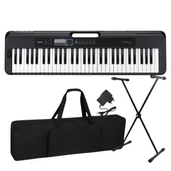 Kit Teclado Musical Casio CT-S300C2 Teclas Sensitivas + Capa Suporte