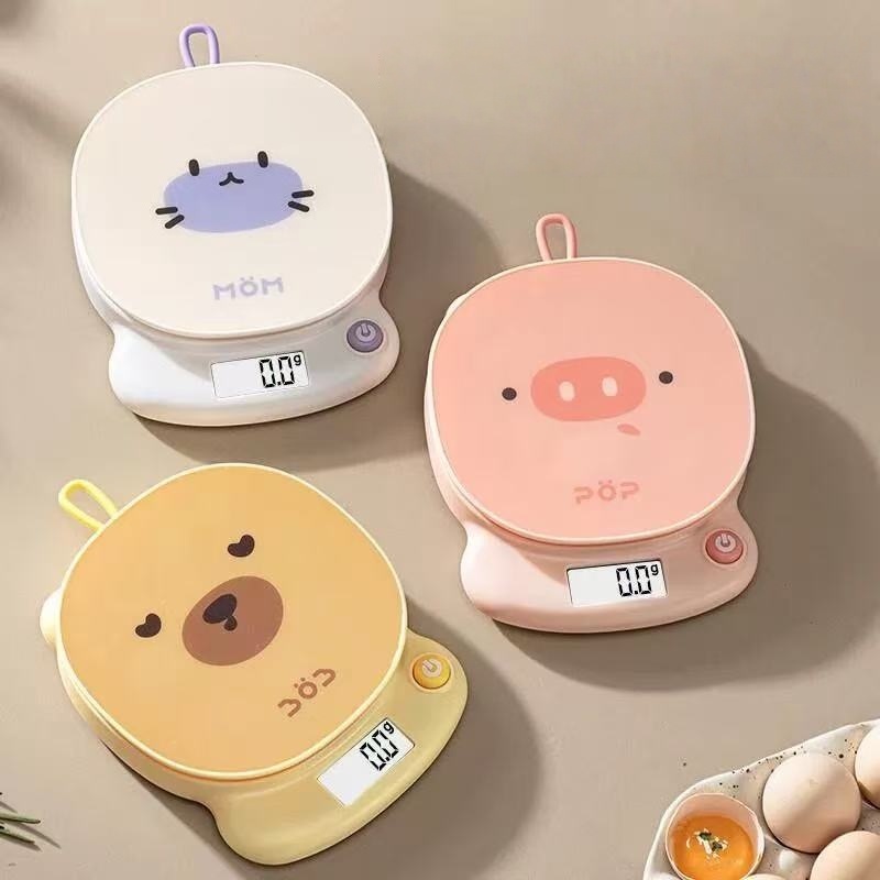 Mini Balança Digital de Alta Precisão para Cozinha | Portátil, Fofa e Super Prática