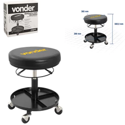 Banqueta Mecânico Industrial Giratória Com Rodas Vonder