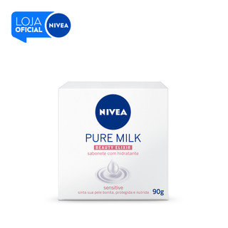 NIVEA Sabonete em Barra Pure Milk Sensitive 90g