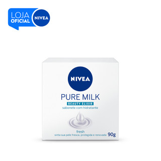 NIVEA Sabonete em Barra Pure Milk Fresh 90g