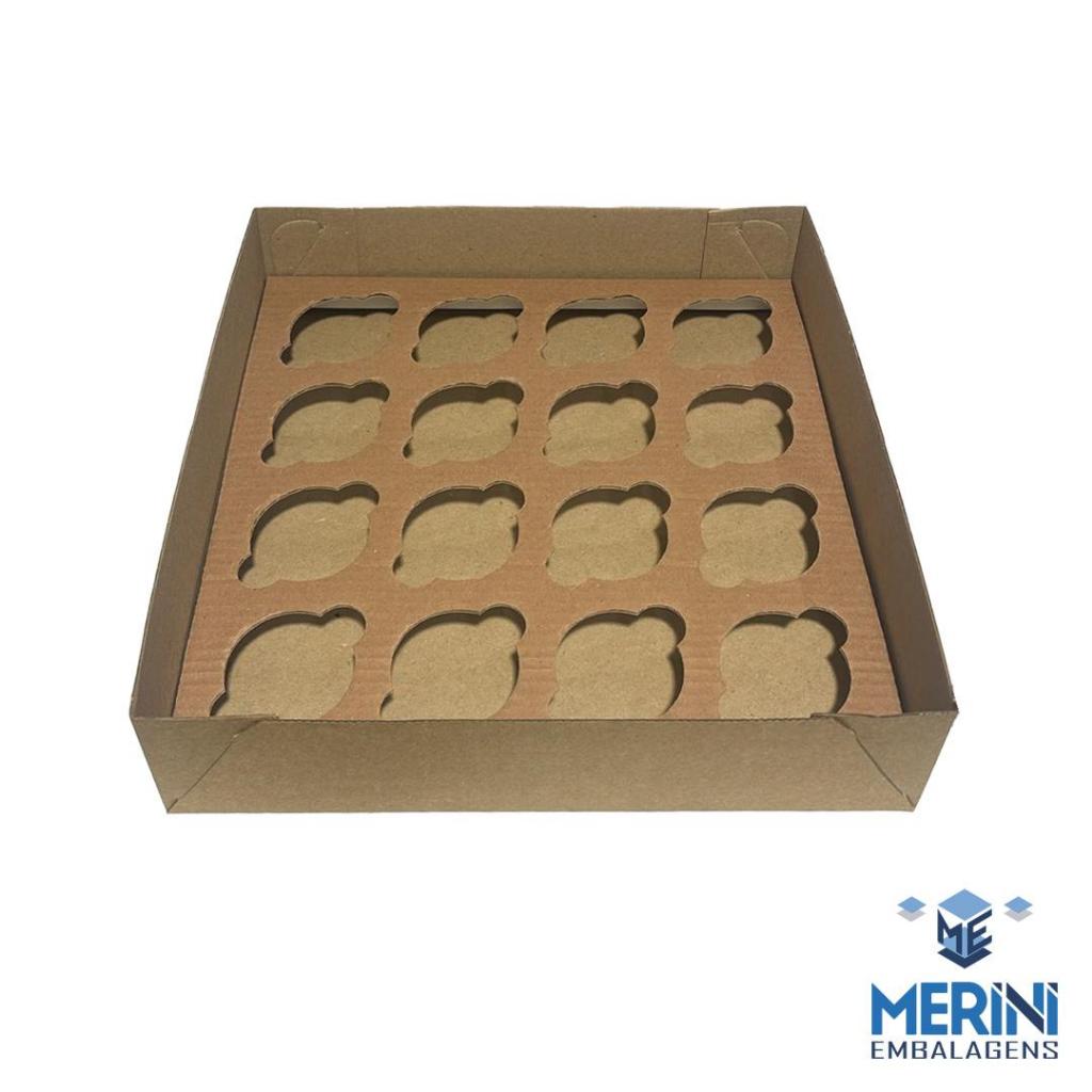 10 UNI - CAIXA TRANSPORTE CUPCAKE 16 UNI em Oferta na Shopee