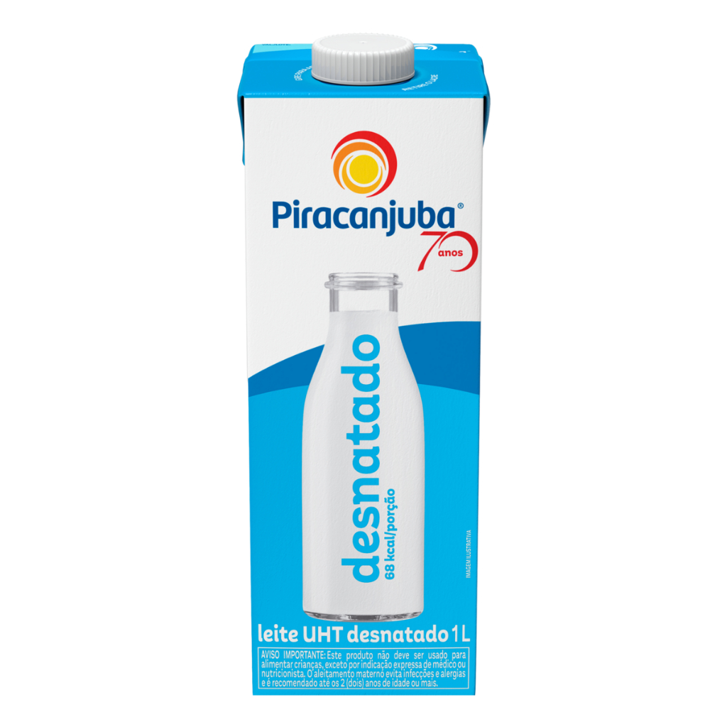 Piracanjuba Leite UHT Desnatado 1L