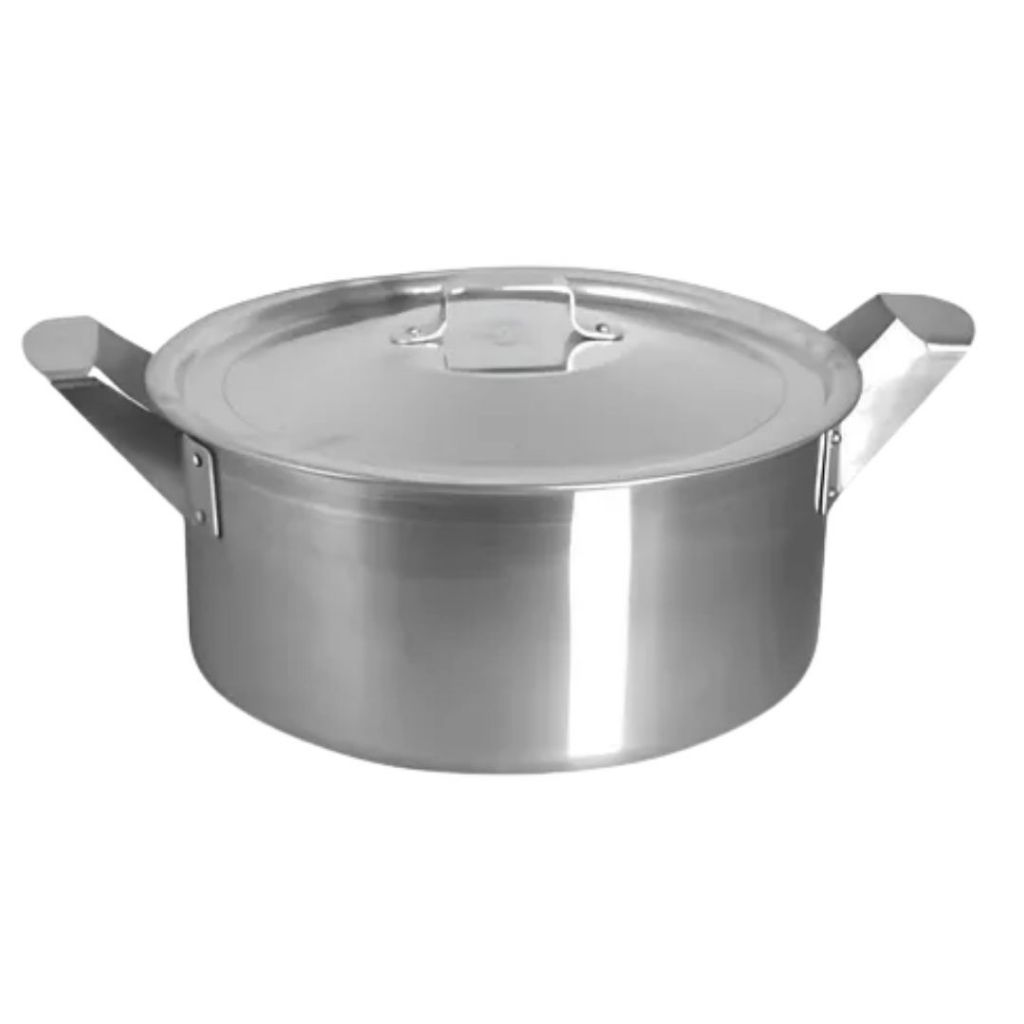 Caçarola Panela de Aluminio Industrial Restaurante Panela Grande 14,5 Litros Melhor Cozimento — R$ 132,50 em Shopee