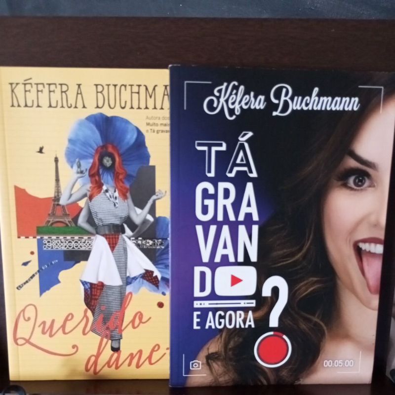 Kit de Livros Kéfera Buchmann: Tá Gravando. E Agora? e Querido Dane-se