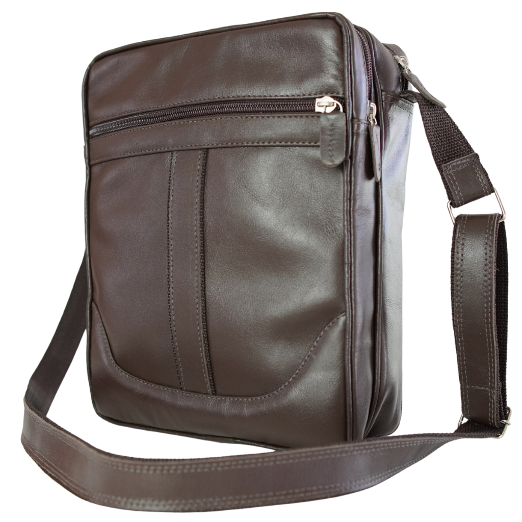 Shoulder Bag Masculina 100% Couro Bovino Legítimo – Modelo 015