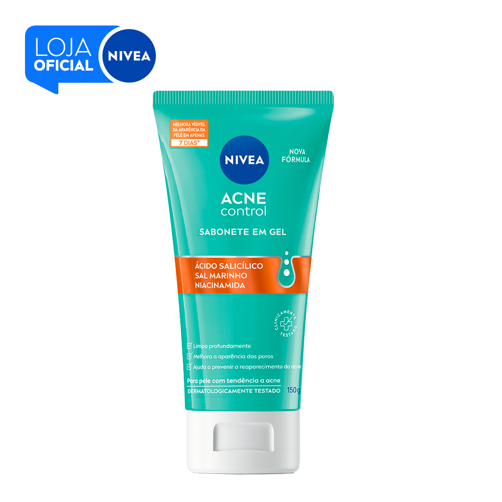 NIVEA Sabonete Facial em Gel Acne Control 150g BBB 26 em Oferta na Shopee