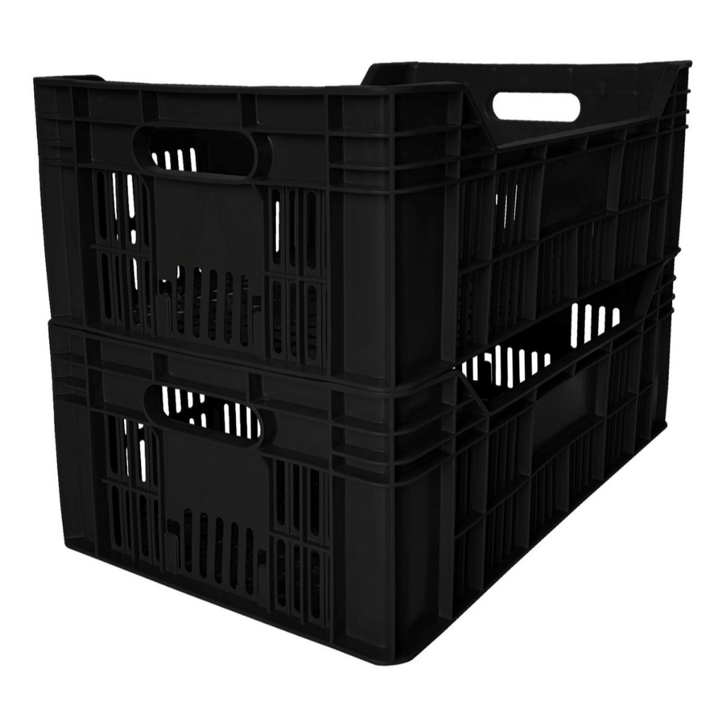 1 Caixa Mercado Plástica Reforçada Empilhável Hortifruti Organizadora Vazada Agrícola P/ Frutas em Oferta na Shopee
