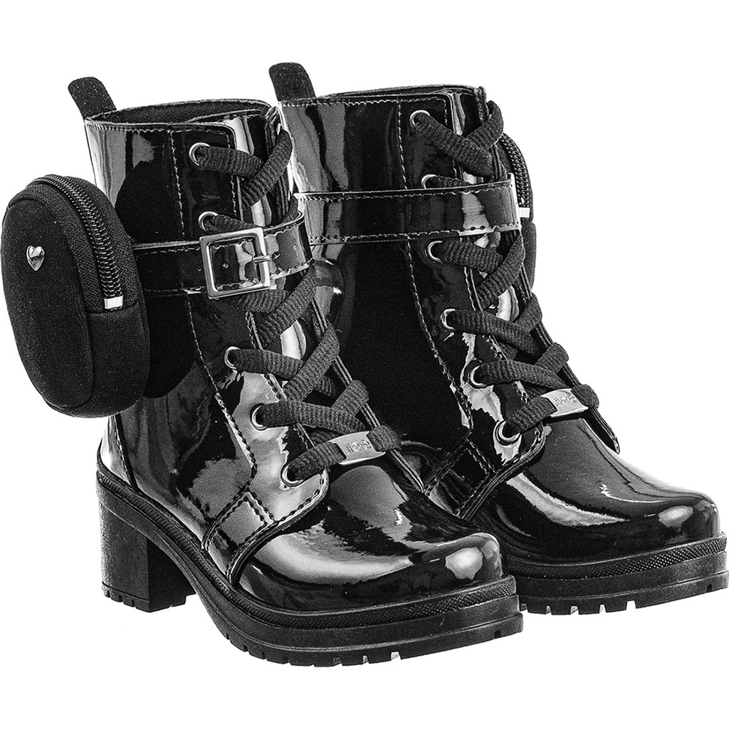 Bota Montaria GiGiL Teen Infantil Coturno Salto Menina Cano Curto Bag Blogueira Confortável Festa em Oferta na Shopee