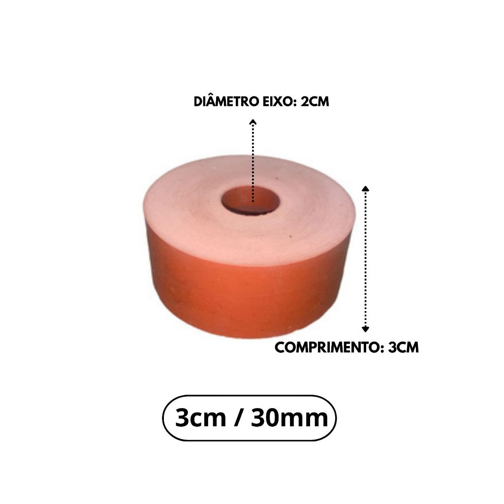Rolo de Silicone Transfer laser Start Máquinas Giro (3cm Liso)