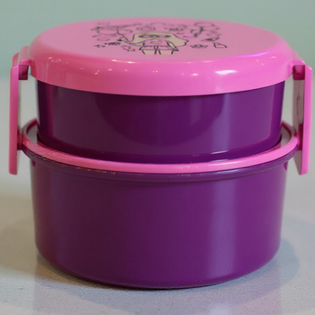 Lancheira Marmita 2 em 1 Infantil Menina Stellar Livre de BPA - 340/280ml + Garfinho - Queen Shop em Oferta na Shopee