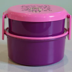 Lancheira Marmita 2 em 1 Infantil Menina Stellar Livre de BPA - 340/280ml + Garfinho - Queen Shop