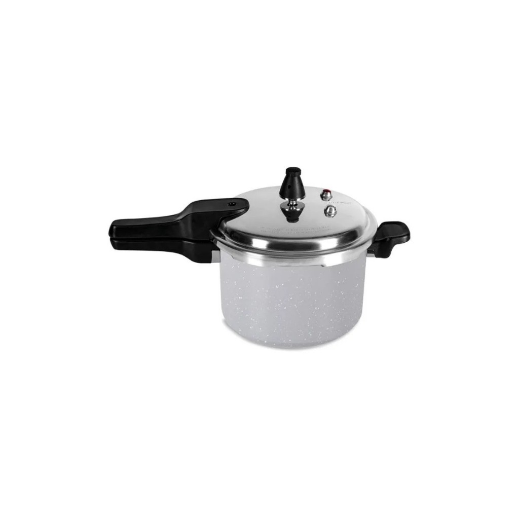 Panela de Pressão 20cm 4,2L Indução Pro-Ceramic Premium Cinza Gris Ceramic Life Super Brinox
