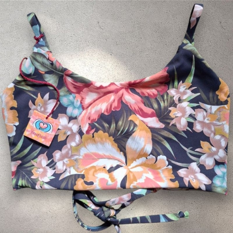 Top moda blogueira tendencia praia alças finas veste do p ao g academia fitness casual amarração Regulável tecido duplo