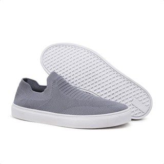 Tênis Sapatênis Slip On Masculino Estilo Meia Knit Malha Respirável Solado Leve e Confortável
