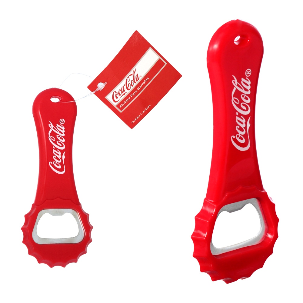 Abridor De Garrafas Coca Cola Vermelho 12cm em Oferta na Shopee